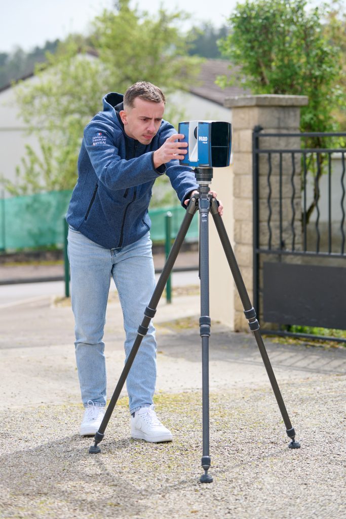 Pierrick Vignal, homme, chantier, mesure