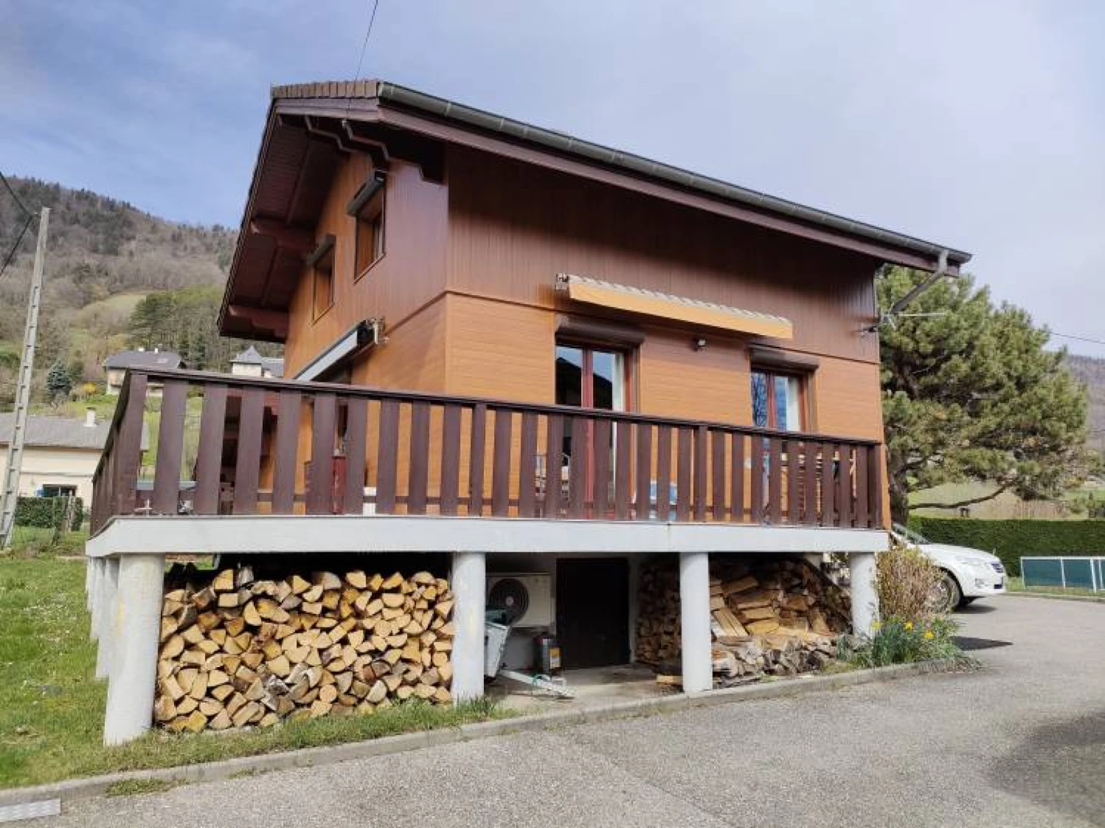 Rénovation façade avec finition clin — Maison individuelle à La Rochette